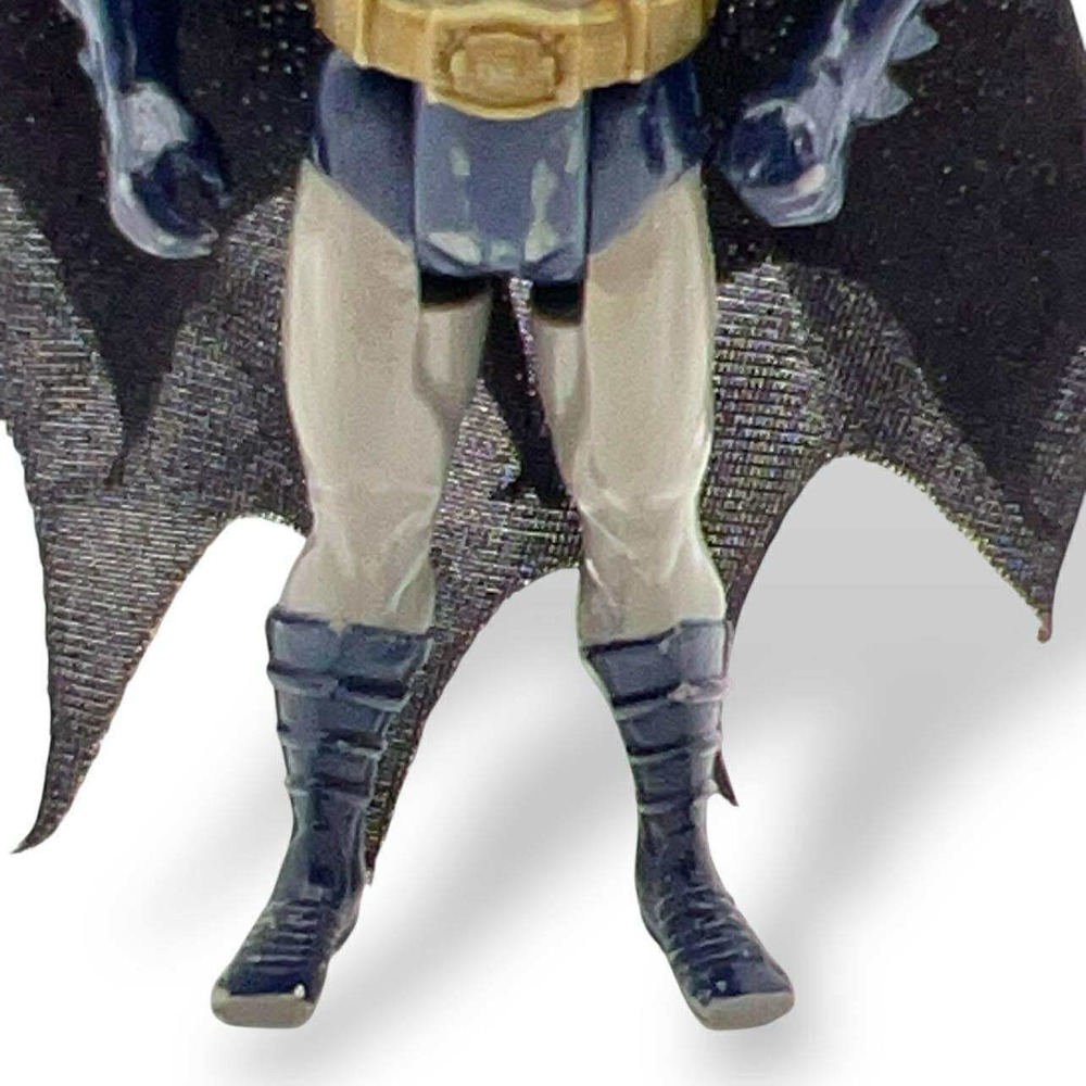 DC‎ Comics Batman Action Figure Vintage 1990s Gray Blue Suit Cloth Cape - Picture 9 of 12